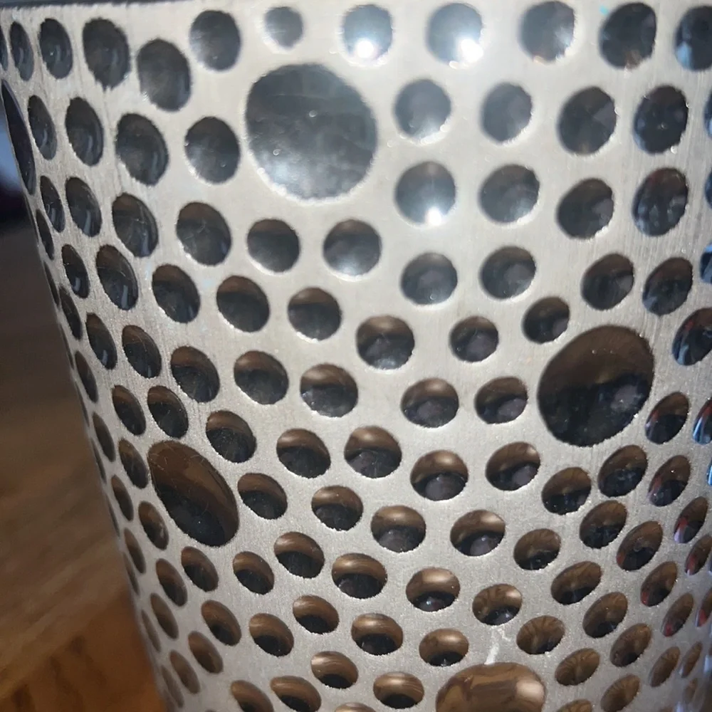 Beautiful Silver vase,planter ,flower, Cosmetic Make-up brush cosmetic holder